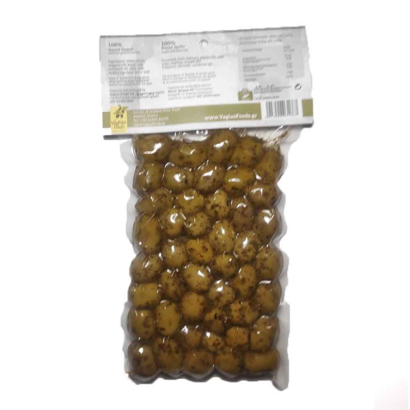 Green olives Halkidiki with oregano Oileas 250gr